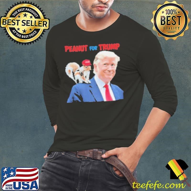 Peanut The Squirrel For Trump Long Sleeve Tee