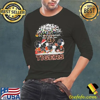 Peanuts Auburn Tigers It’s The Most Wonderful Time Of The Year Winter Shirt