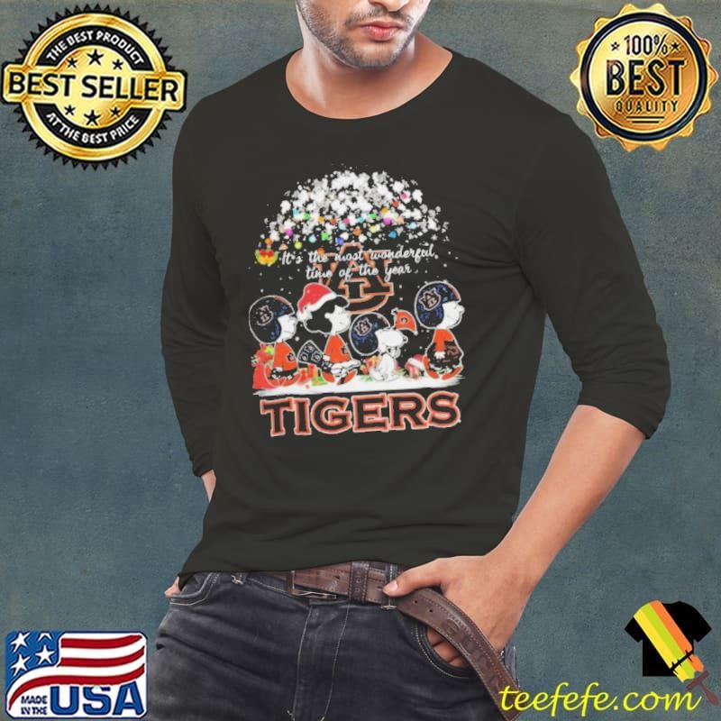 Peanuts Auburn Tigers It’s The Most Wonderful Time Of The Year Winter Shirt