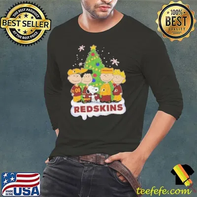 Peanuts Character X Washington Redskins Merry Christmas 2024 Shirt
