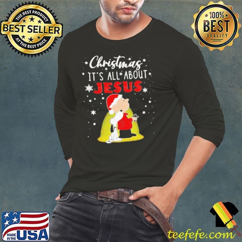Peanuts Christmas it’s all about Jesus Long Sleeve Tee