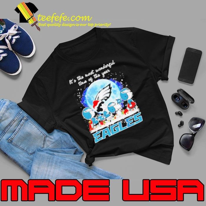 Peanuts Eagles it’s the most wonderful time of the year Christmas Unisex
