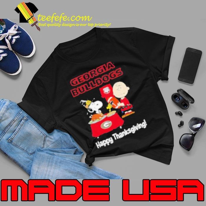 Peanuts Georgia Bulldogs Happy Thanksgiving Unisex