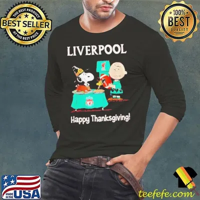 Peanuts Liverpool Happy Thanksgiving shirt