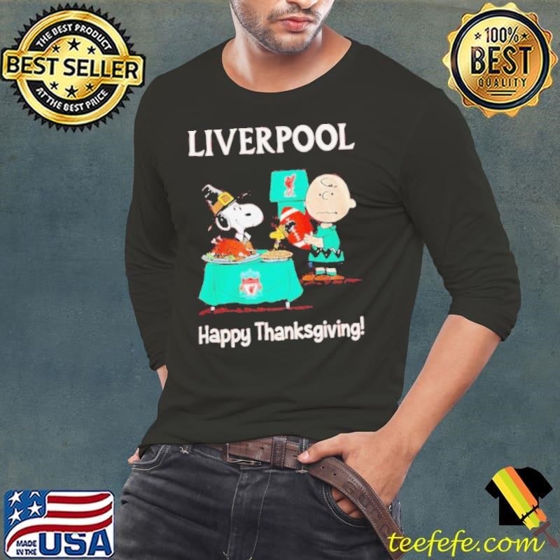 Peanuts Liverpool Happy Thanksgiving shirt