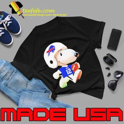 Peanuts Snoopy Josh Allen Buffalo Bills shirt