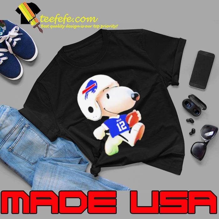 Peanuts Snoopy Josh Allen Buffalo Bills shirt