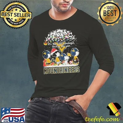 Peanuts West Virginia Mountaineers It’s The Most Wonderful Time Of The Year Winter Shirt