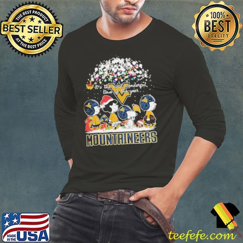 Peanuts West Virginia Mountaineers It’s The Most Wonderful Time Of The Year Winter Shirt