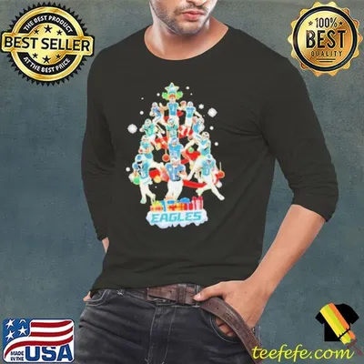 Philadelphia Eagles Team Christmas Tree Happy Holiday Shirt