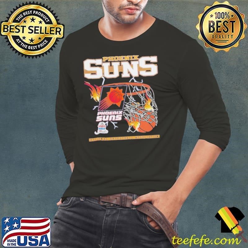 Phoenix Suns Mitchell & Ness Nba Lightning Hoop shit Long Sleeve Tee
