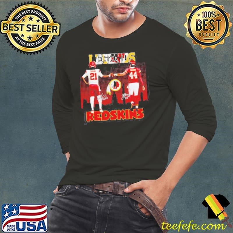 Redskins legends Taylor and Riggins signatures shirt