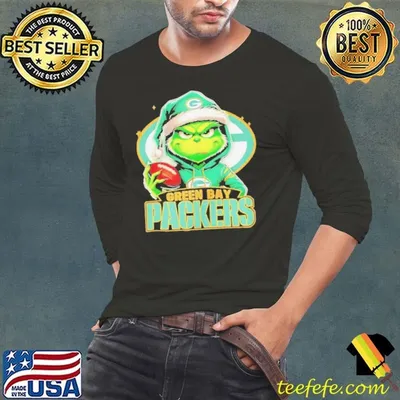 Santa Grinch hug ball Green Bay Packers Christmas shirt