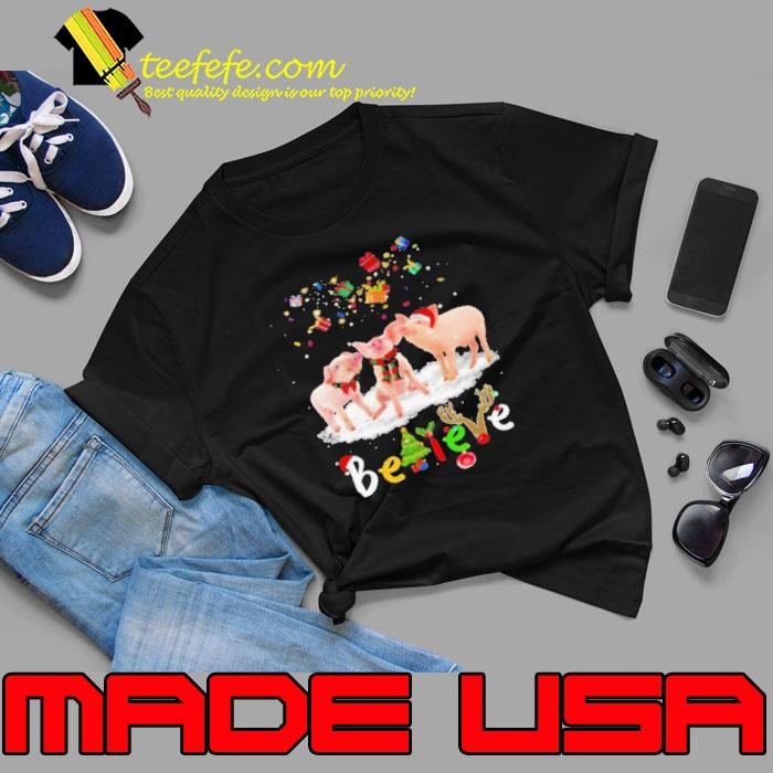 Santa Pig Believe Christmas Unisex
