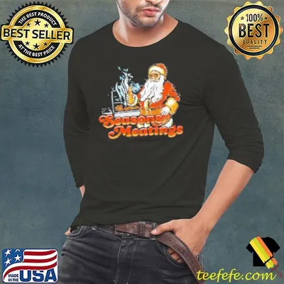 Santa seasons meatings Christmas Shirt