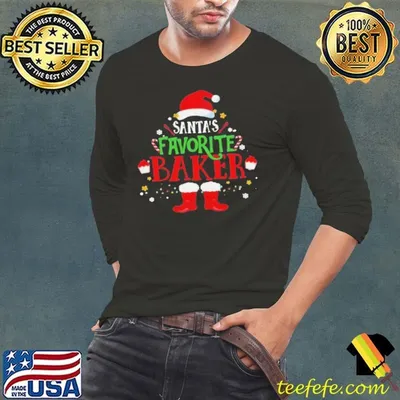 Santa’s Favorite Baker Merry Christmas shirt