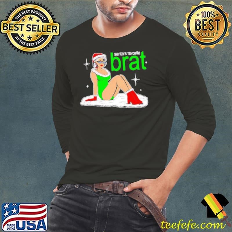 Santa's Favorite Brat ugly Christmas Long Sleeve Tee