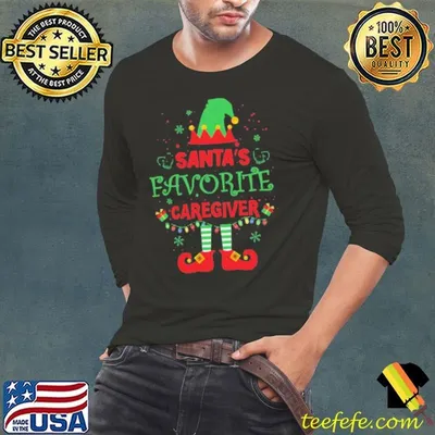Santa’s Favorite Caregiver Merry Christmas shirt