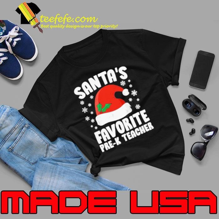 Santas Favorite PreK Teacher Christmas Unisex