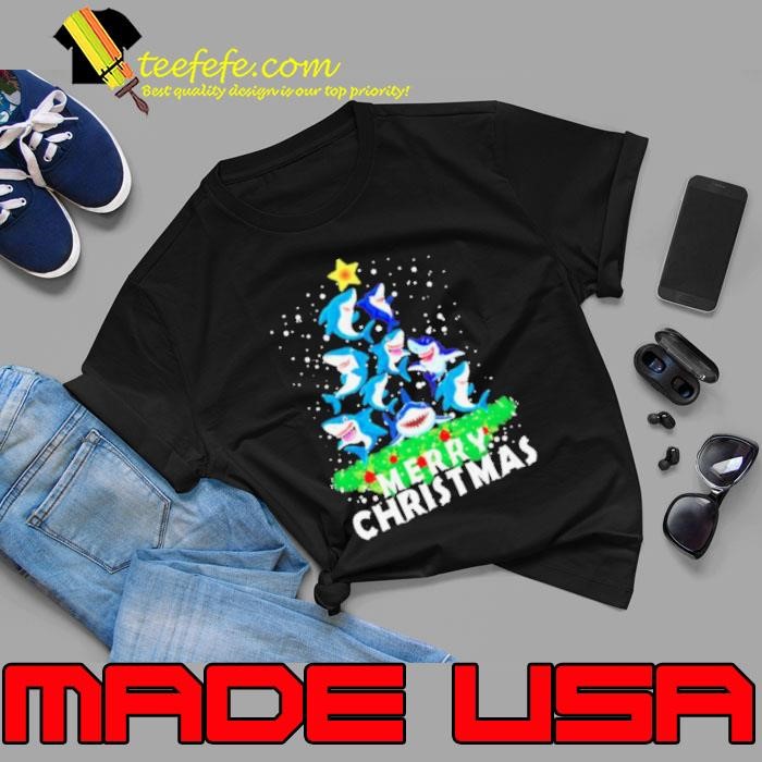 Shark Ugly Merry Christmas tree Unisex