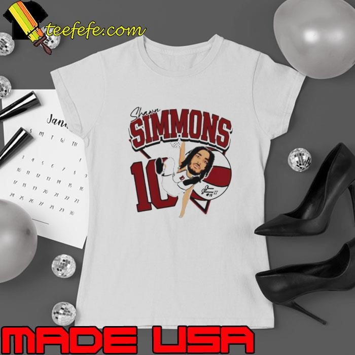 Shawn Simmons II Saint Joseph’s Hawks cartoon Ladies tee