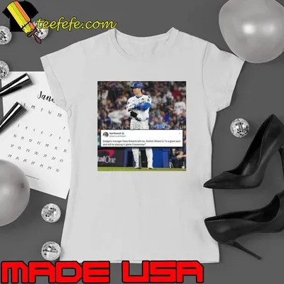 Shohei Ohtani is expected to play World Series Game 3 Dave Roberts tells ESPN Poster shirt