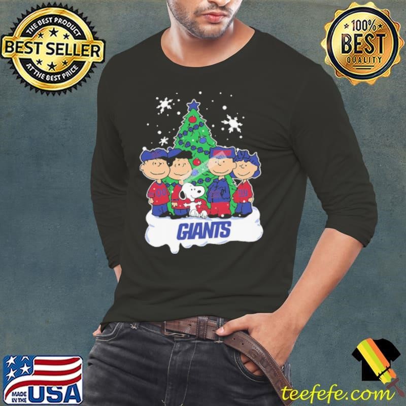 Snoopy Christmas Tree New York Giants Graphic Shirt