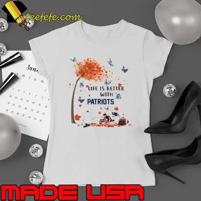 Snoopy Fall Life Is Better With New England Patriots Shirt