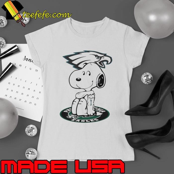 Snoopy Tattoo Philadelphia Eagles Graphic Ladies tee