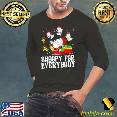 Snoopy for everybody Woodstock Christmas shirt