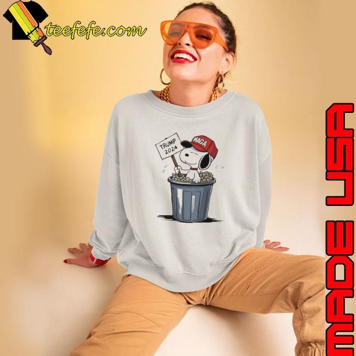 Snoopy in the trash hat MAGA Trump 2024 shirt
