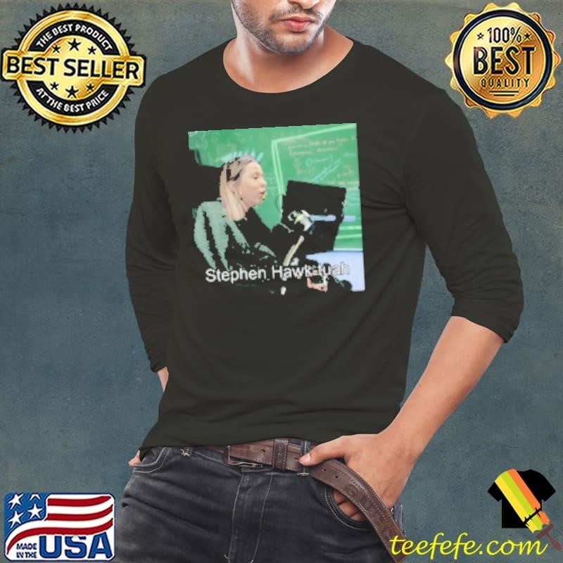 Stephen Hawking Hawk Tuah Long Sleeve Tee