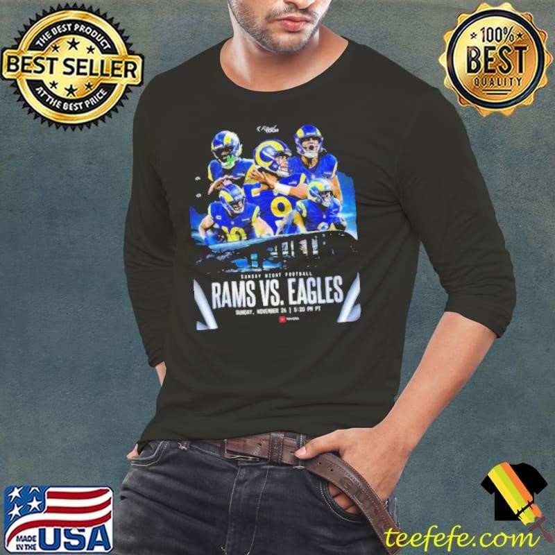 Sunday Night Lights Rams vs. Eagles Nov 24, 2024 Game Shirt