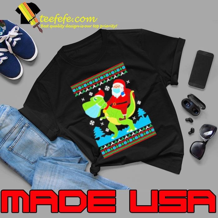 T Rex Santa Ride Funny Ugly Christmas Unisex