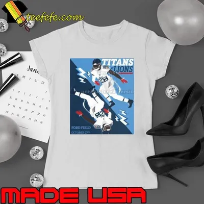 Tennessee Titans At Detroit Lions Ford Field Oct 27th 2024 NFL Poster shirt