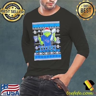 Tennessee Titans X Grinch Christmas with Super Bowl Trophy ugly Christmas shirt