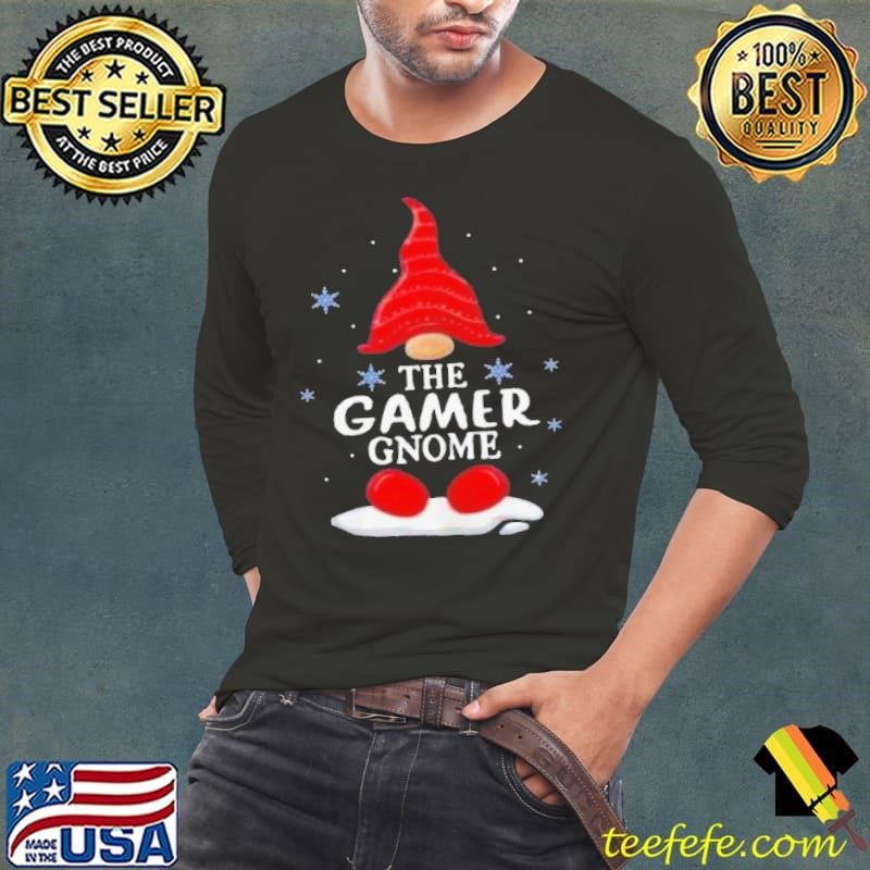 The Gamer Gnome Matching Family Christmas Pajamas Costume shirt
