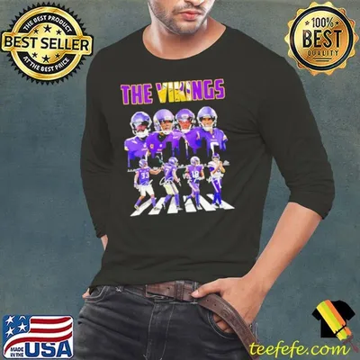 The Vikings Abbey Road player signatures shirt