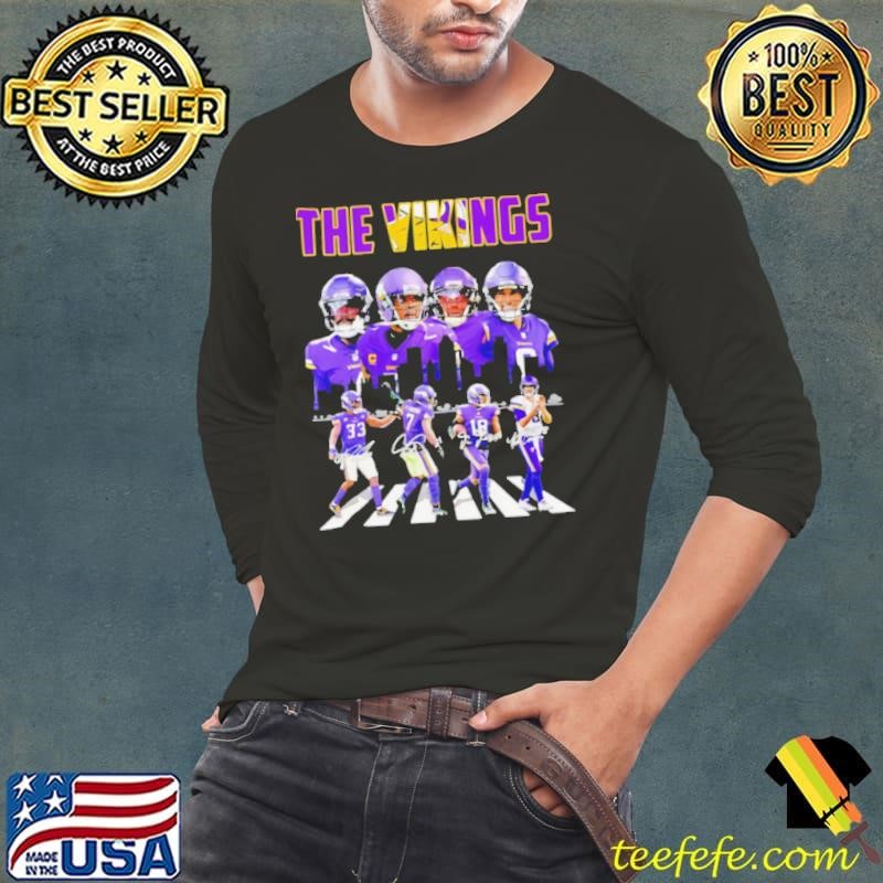 The Vikings Abbey Road player signatures shirt