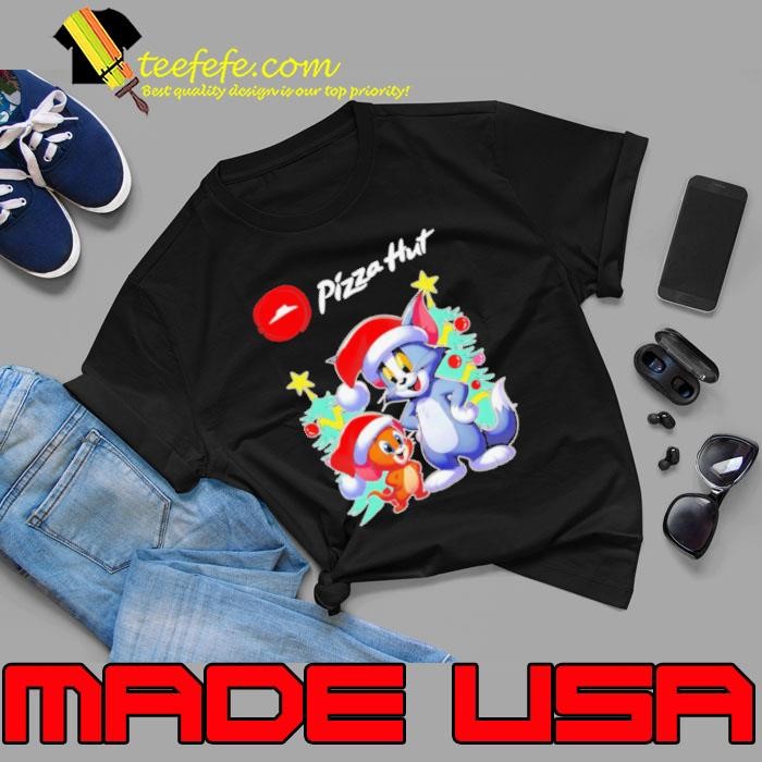 Tom and Jerry Santa hat Pizza Hut Merry Christmas Unisex