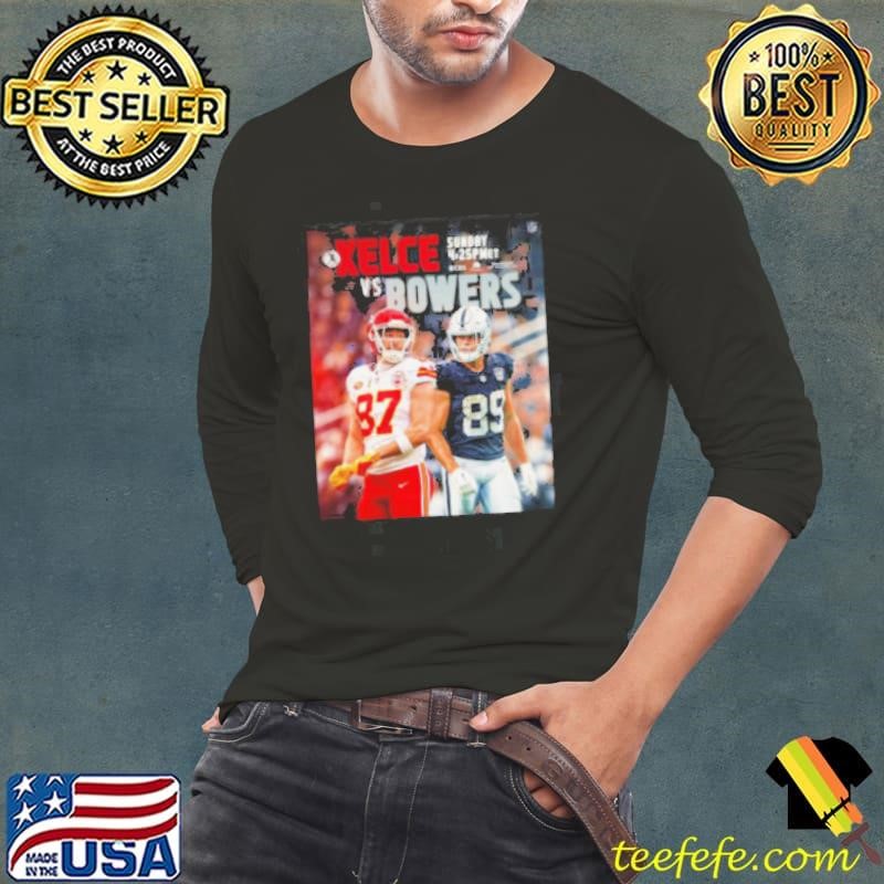 Travis Kelce vs Brock Bowers 2024 National Tight Ends Day Shirt