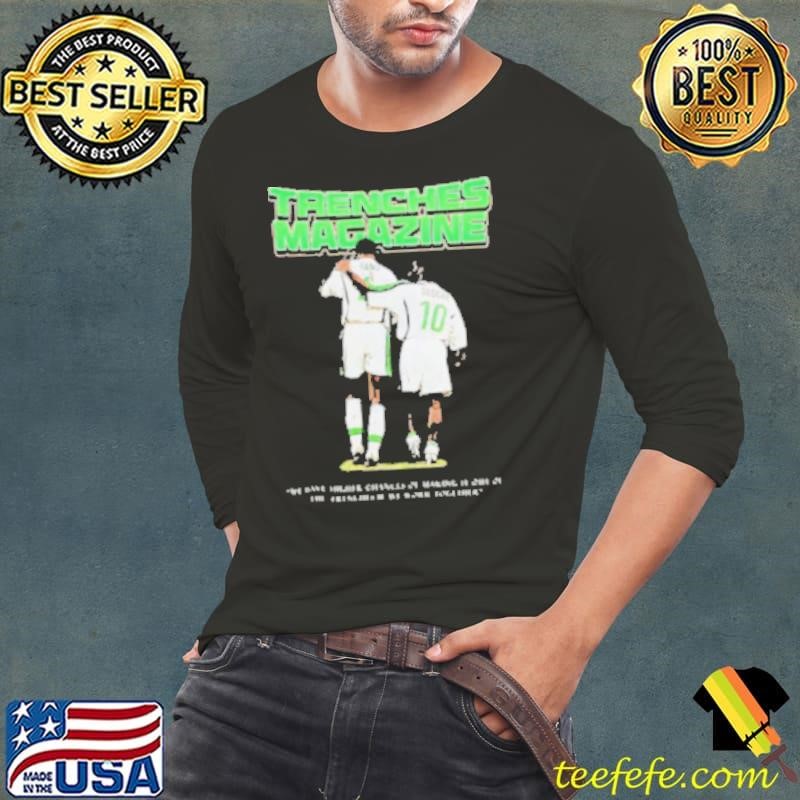 Trenches Magazine Kanu and Okocha shirt