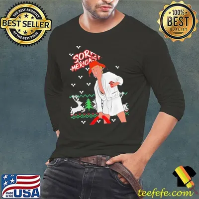 Trump keep America great sorry merica’s full Christmas 2024 shirt