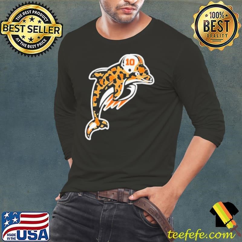 Tyreek Hill Cheetah Dolphin Long Sleeve Tee