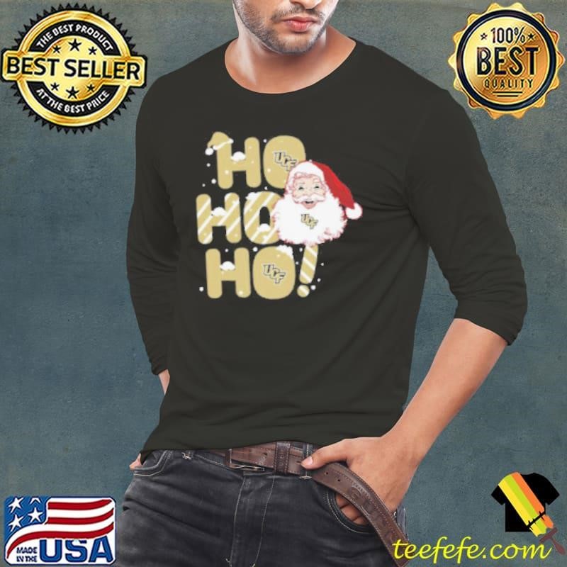 UCF Knights Ho Ho Ho Santa Claus Christmas Long Sleeve Tee
