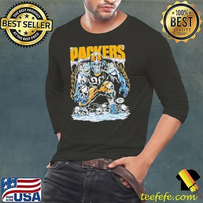Warren Lotas x Green Bay Packers Skeleton NFL Football shirt