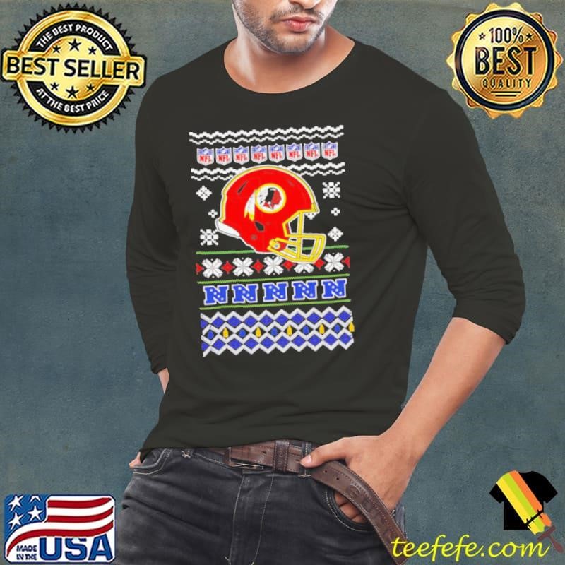 Washington Commanders NFL football Christmas helmet shirt