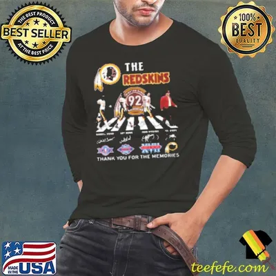 Washington Commanders The Redskins Legends Thank You For Memories Signatures 2024 Shirt