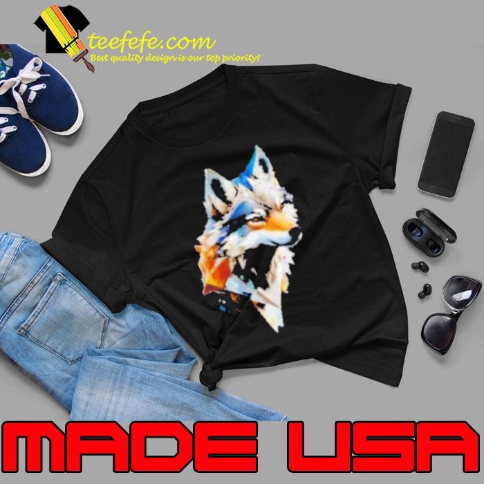 Wolf canis lupus geometric Unisex