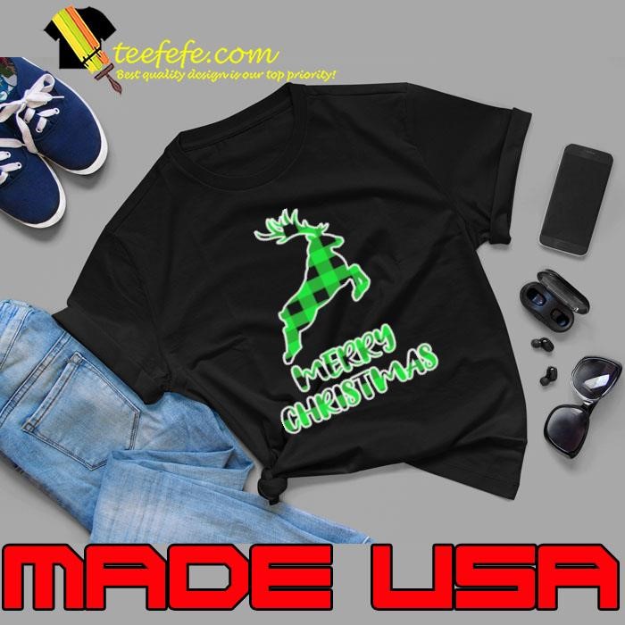 Xmas With Buffalo Plaid Deer Unisex